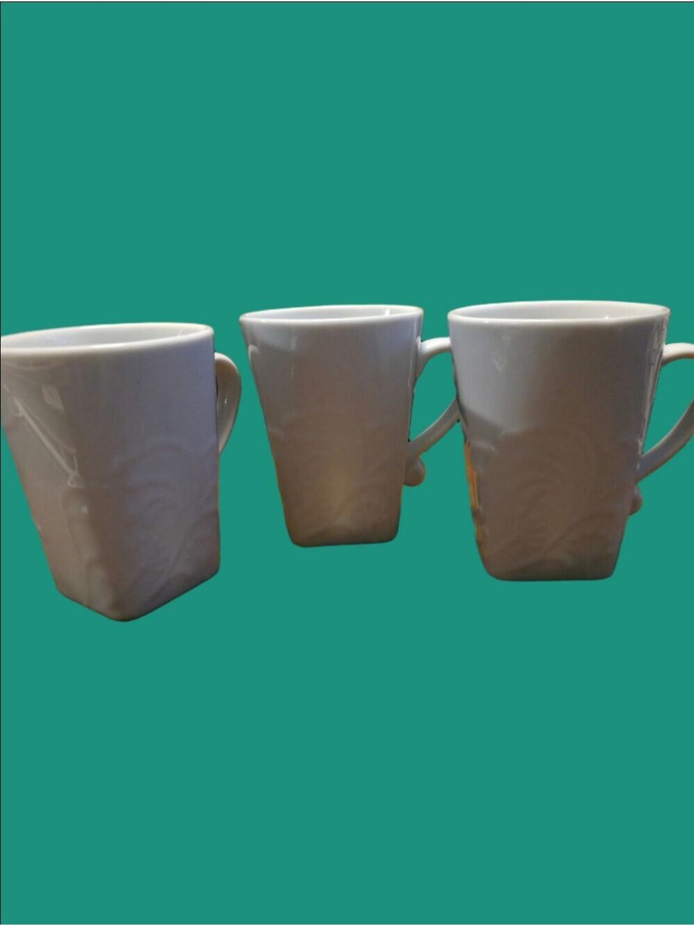 4/$25 Deal! Corelle White Q Ceramic Mugs (Set of 3)